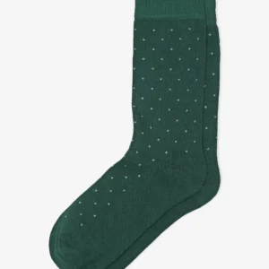 Dark Green Cotton Socks